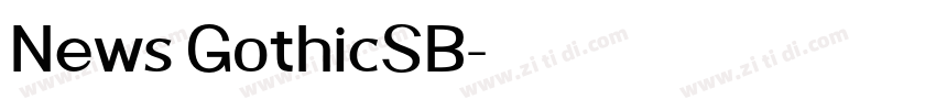 News GothicSB字体转换